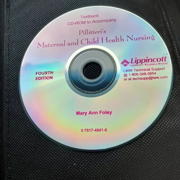 Maternal Child Health Nursing Testbank CD Pillitteri 4th ed Foley Student Nurse - Picture 1 of 4